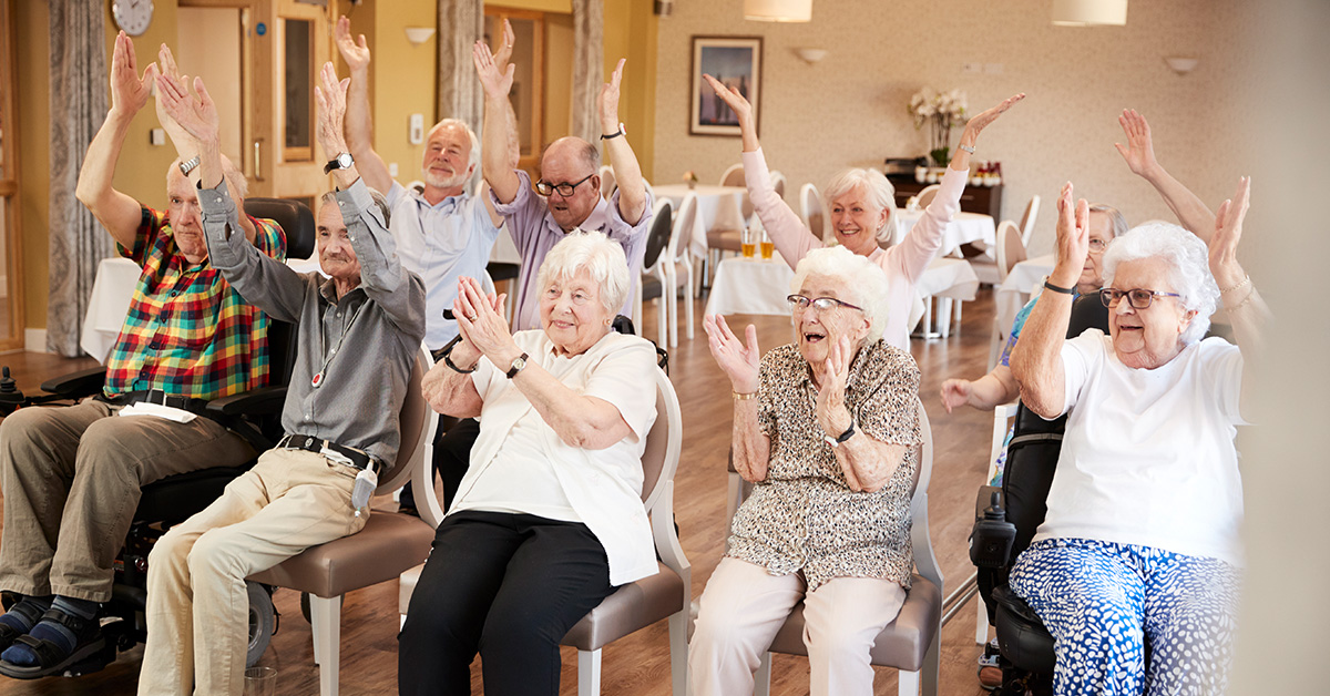 Seniors clapping